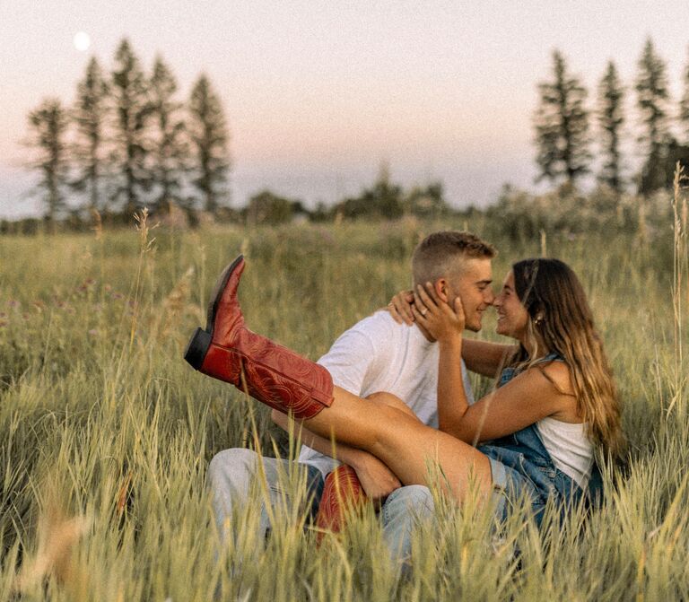 Got back home, and took our own engagement pictures!