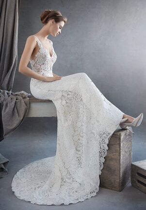 lazaro pink wedding dress