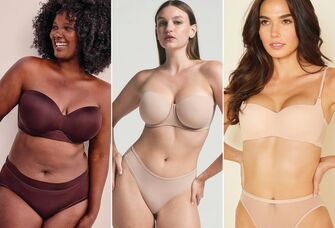 Three wedding bra options for under the wedding outfit 