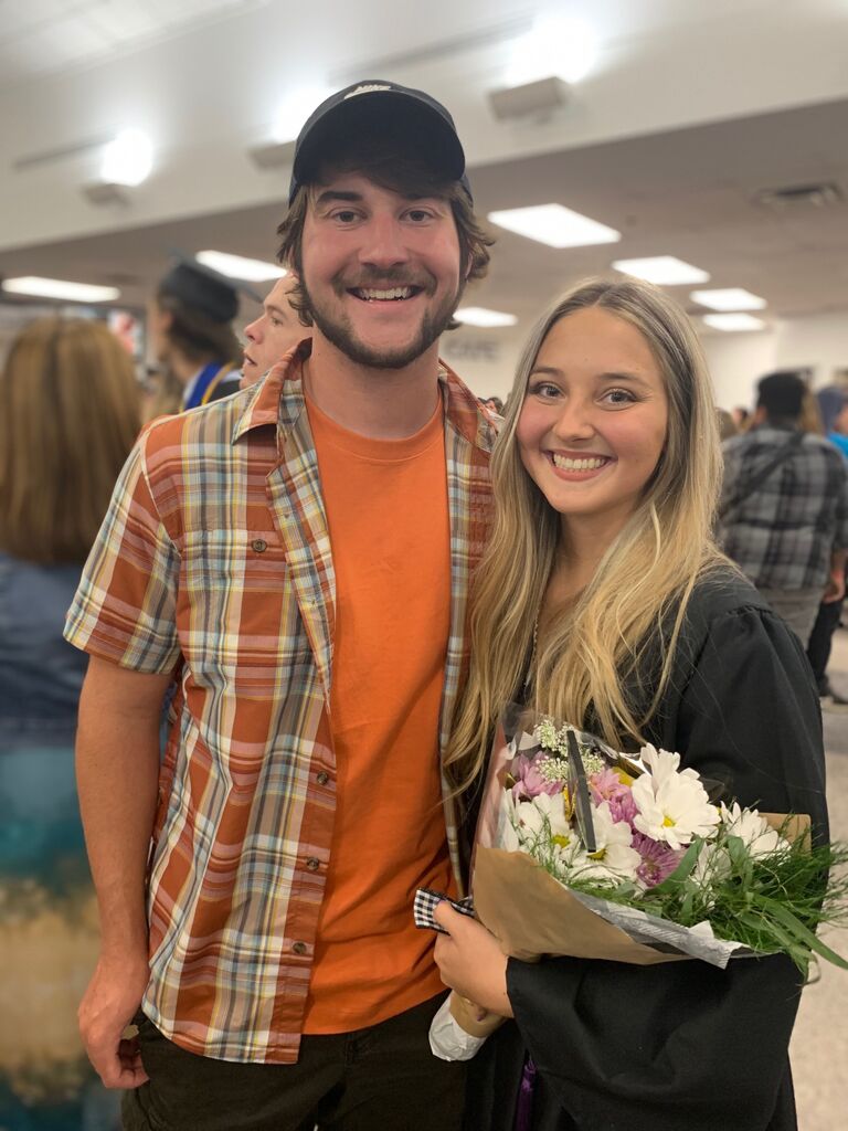 Isabels high school graduation day. 