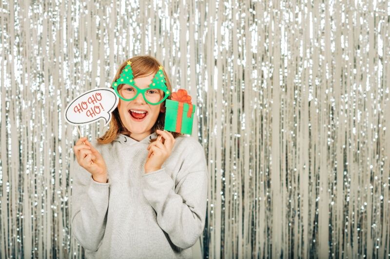 Christmas in July party ideas - photo booth