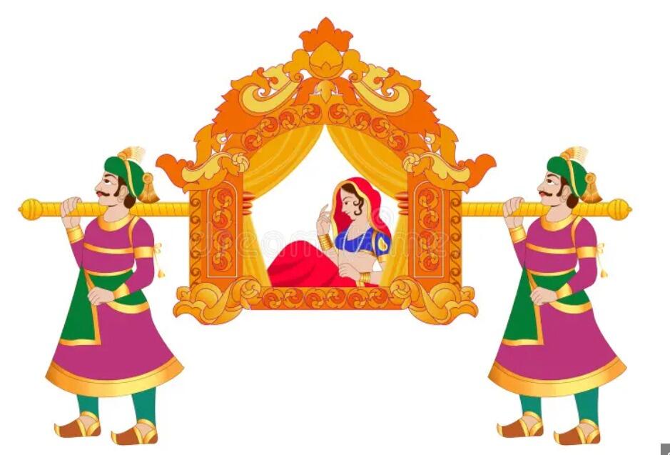 Vidaai: The Bride bids farewell to her family. She throws a fistful of rice behind her, wishing her childhood home happiness and peace as she moves forward to her new home with her husband. 