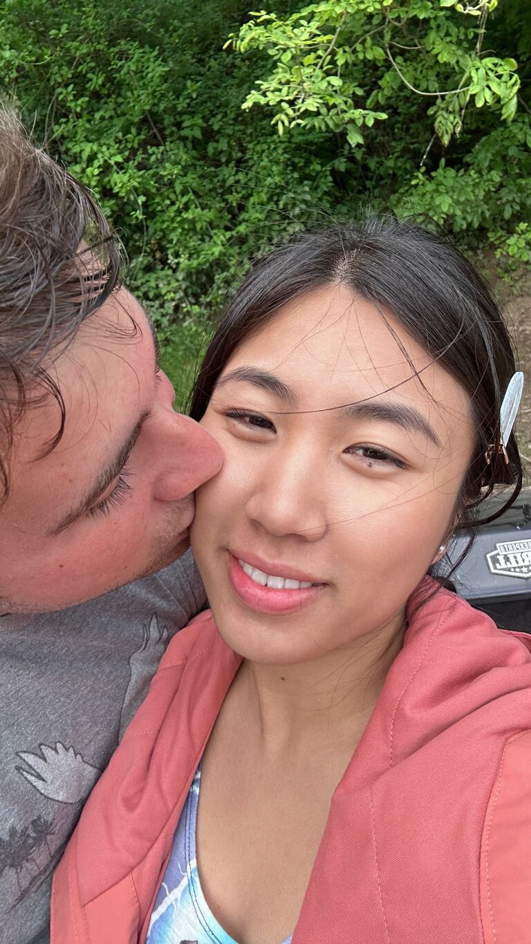 Alex and Min went on a boating adventure and had some bbq by the shore!