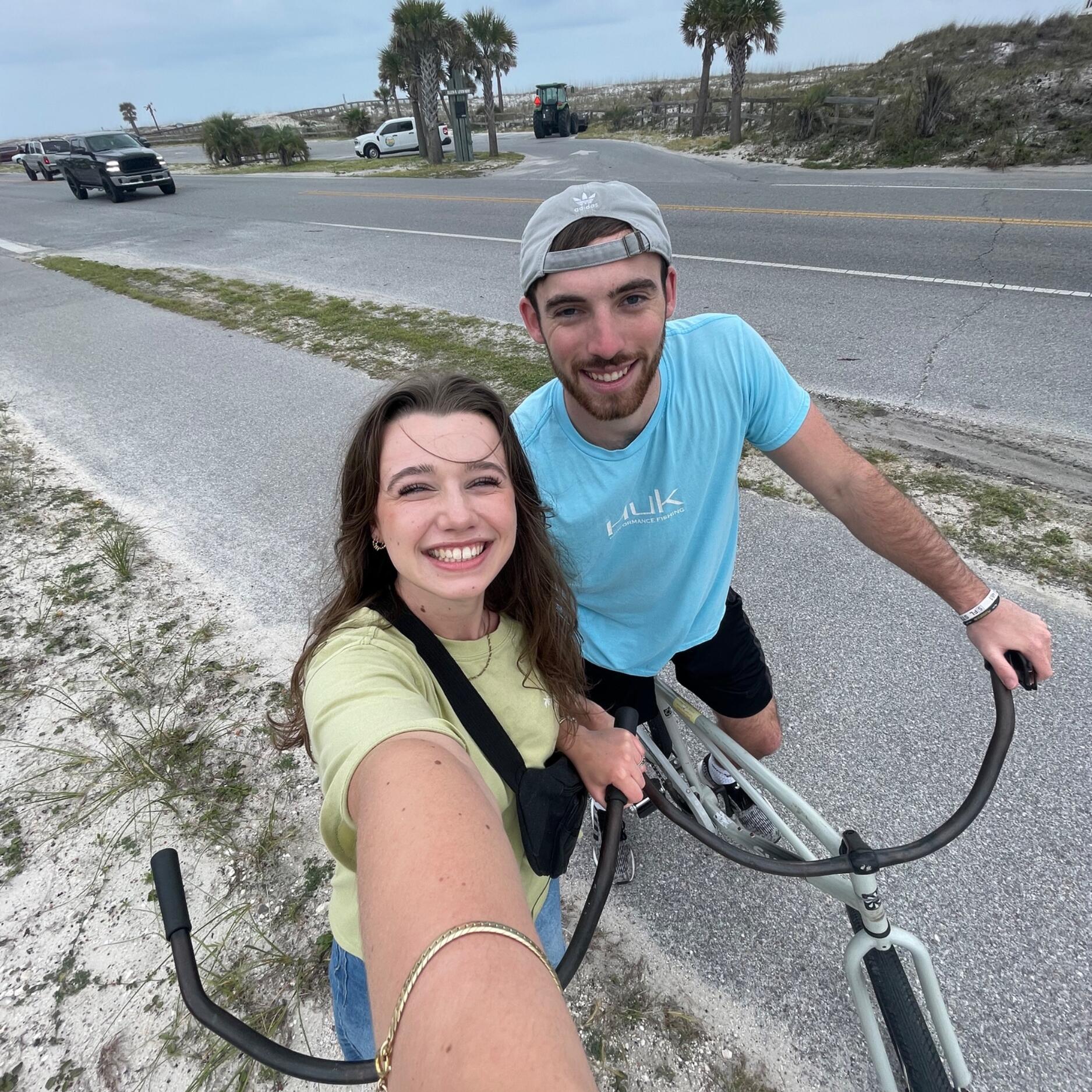 many bike rides and walks as we got to know each other