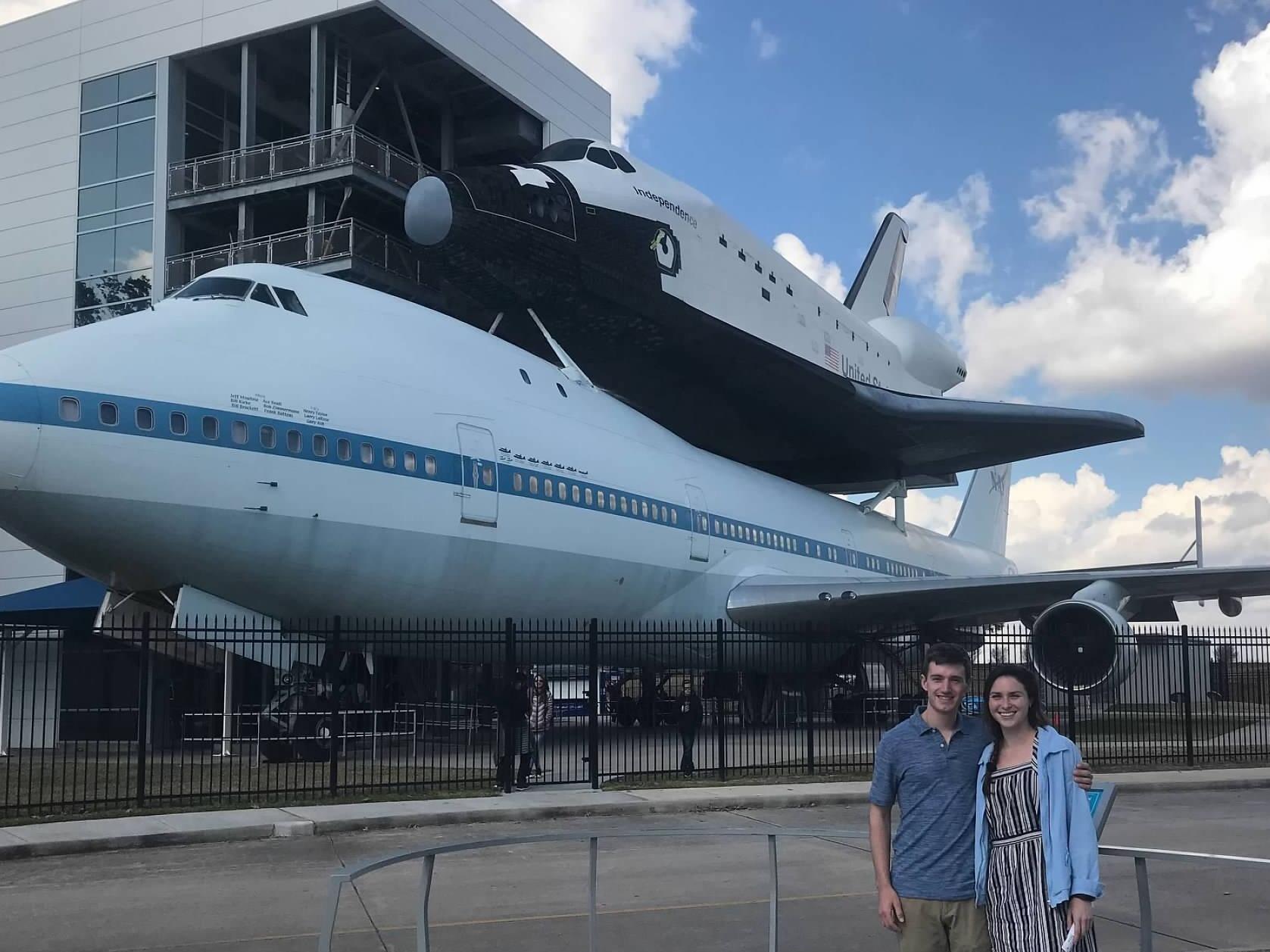 First date at the Johnson Space Center! Guess whose idea that was....
