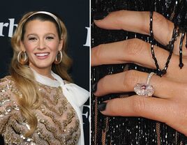 Blake Lively and her engagement ring