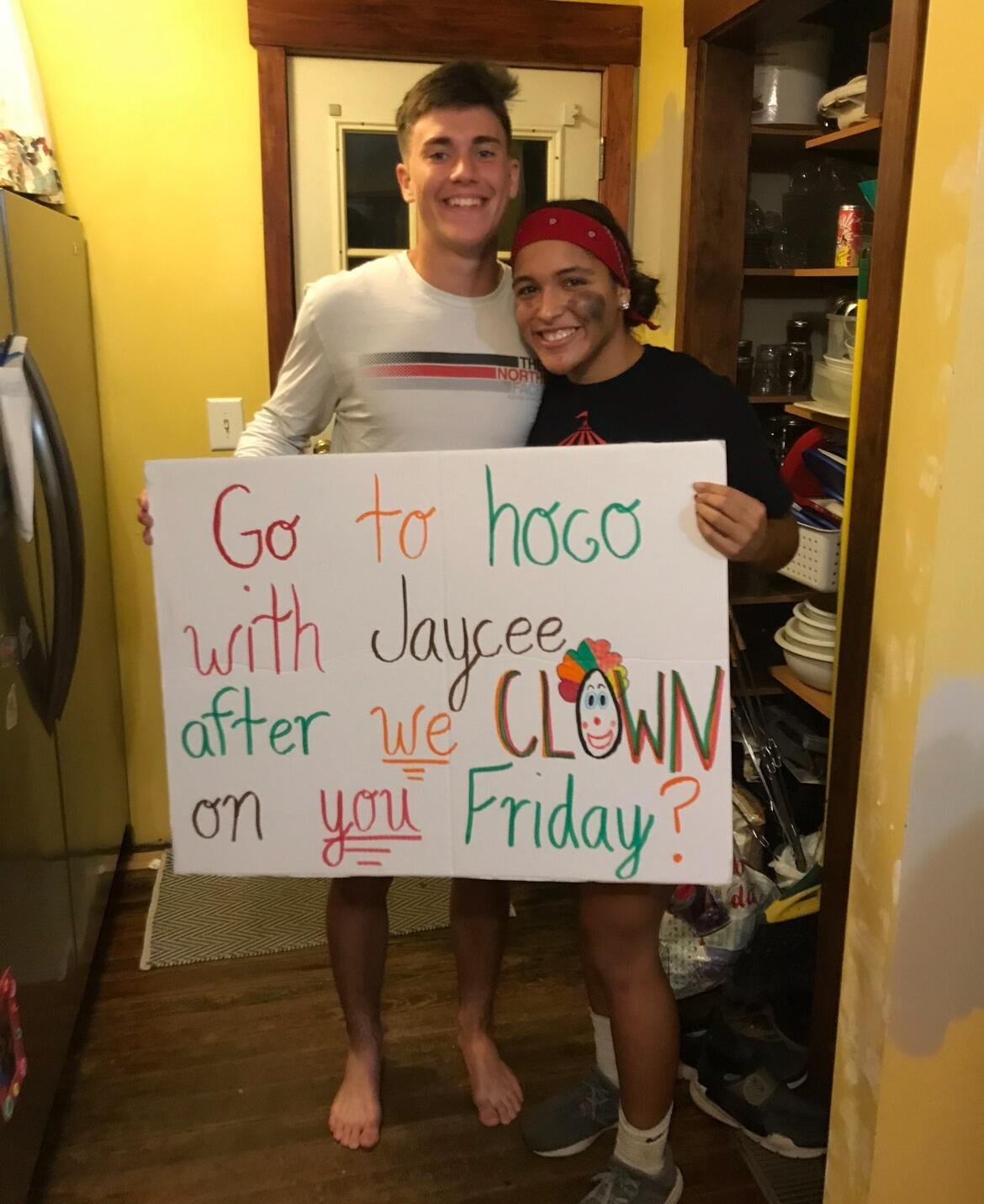 Homecoming proposal that I decided to make go with Oskie's circus theme ;)