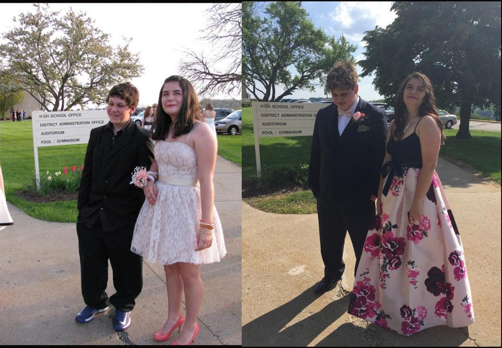 We meet at student orientation in 7th grade, and both had a crush on each other. 

Noah went away to a boarding school from 8th until 11th grade, but both didn't forget about each other.
In 11th grade, Hannah needed a date to the prom, and when asked by her mom who she was going with , she yelled back in frustration "No- ah" in attempt to get her mom to stop asking. 
A week later, her mom asked when were Hannah and Noah going to get together to pick what colors to wear to prom. Hannah not wanting to correct her mom, got in contact with Noah. 
Long story short, Noah couldn't go to 11th grade prom, but he came back to Carlynton in 12th grade, asked Hannah out and brought Hannah to his one and only prom.
Finally we were dating. 
