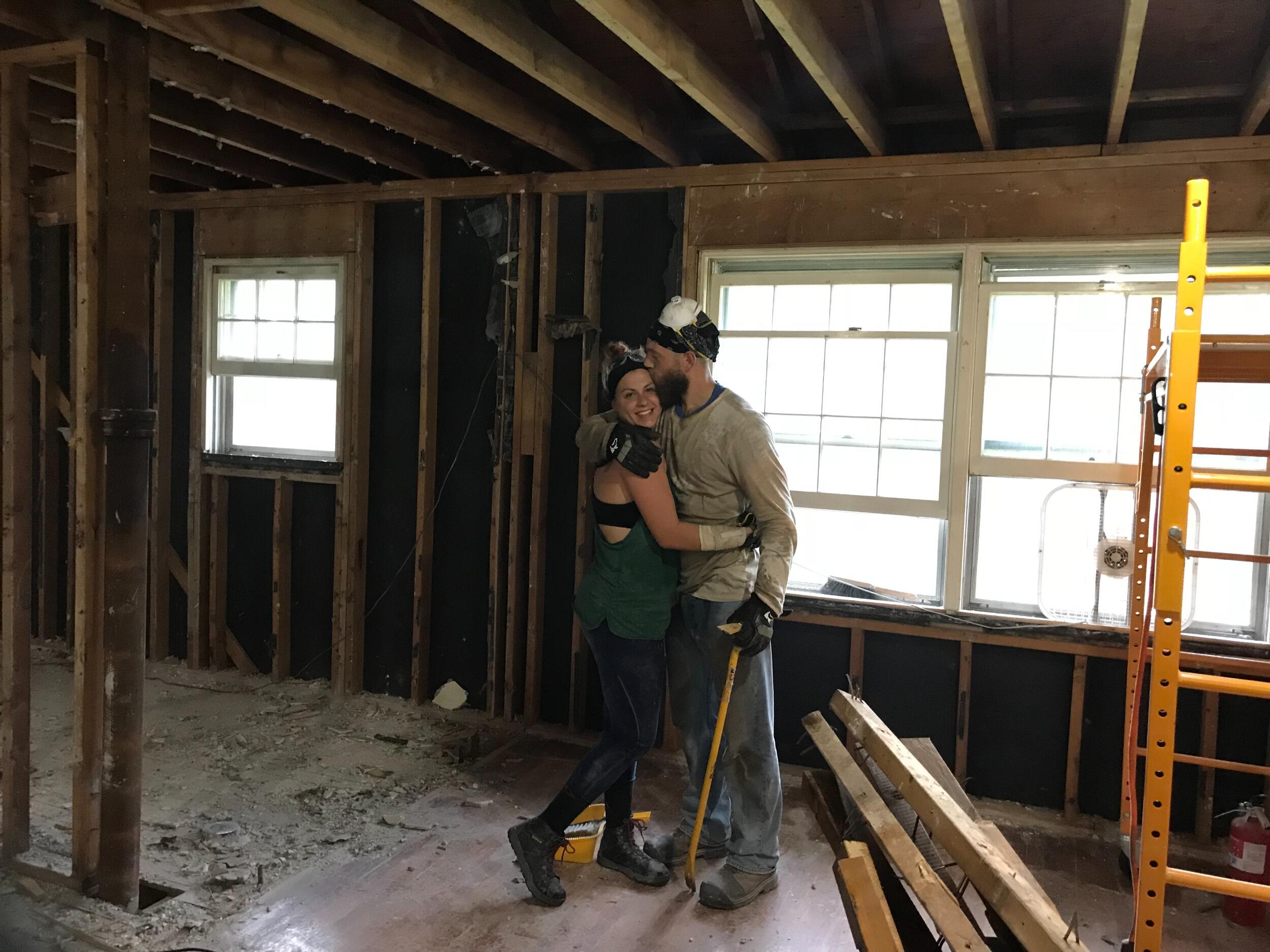And so began the adventure of building their home together...