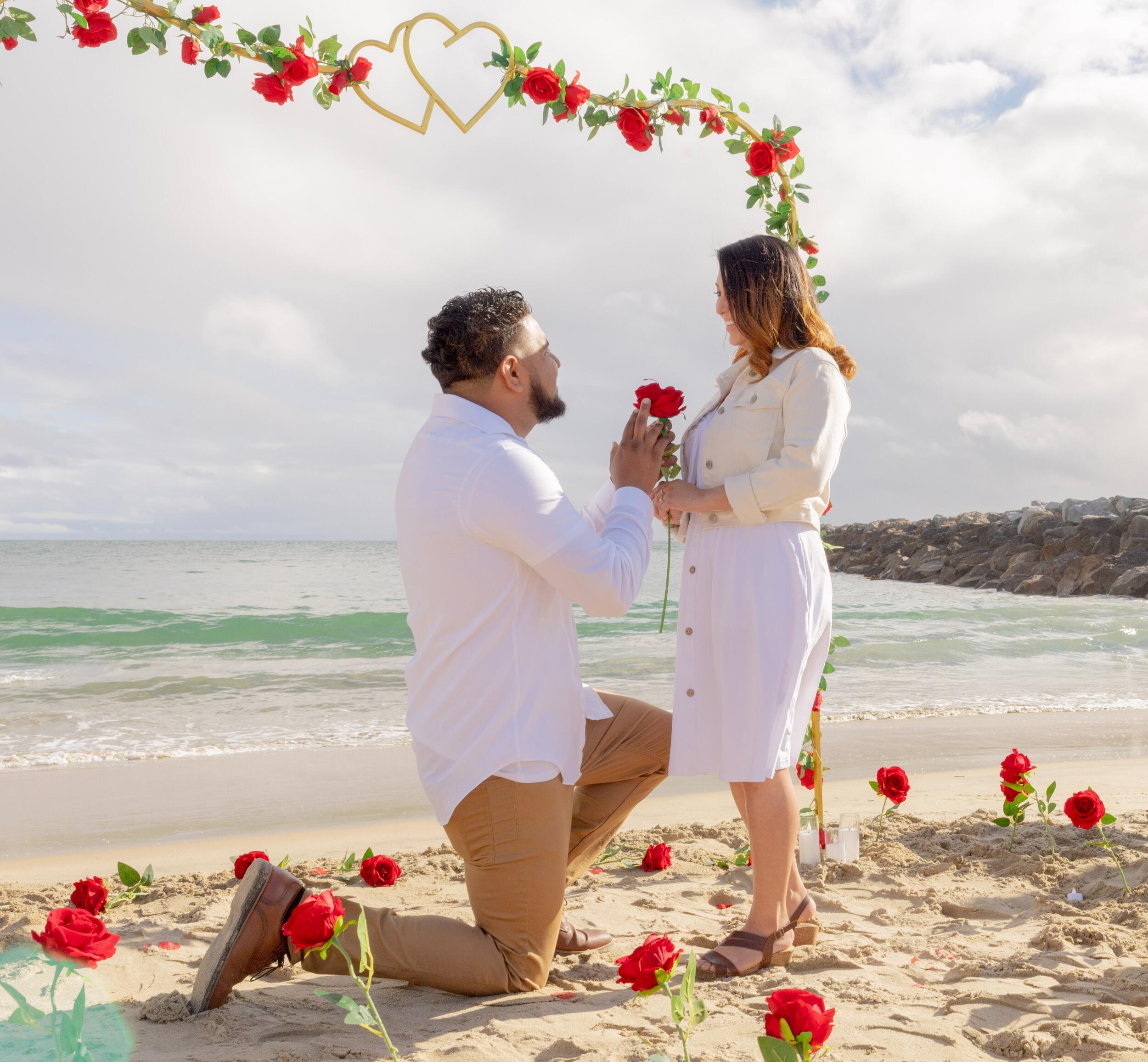 Jesse proposed, Daniela said YES!
