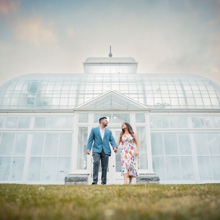 Until we finally made it to proposal day, where we got engaged at the Botanical Gardens!