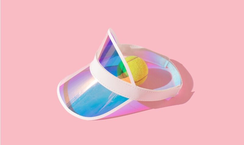 tennis themed party - visors