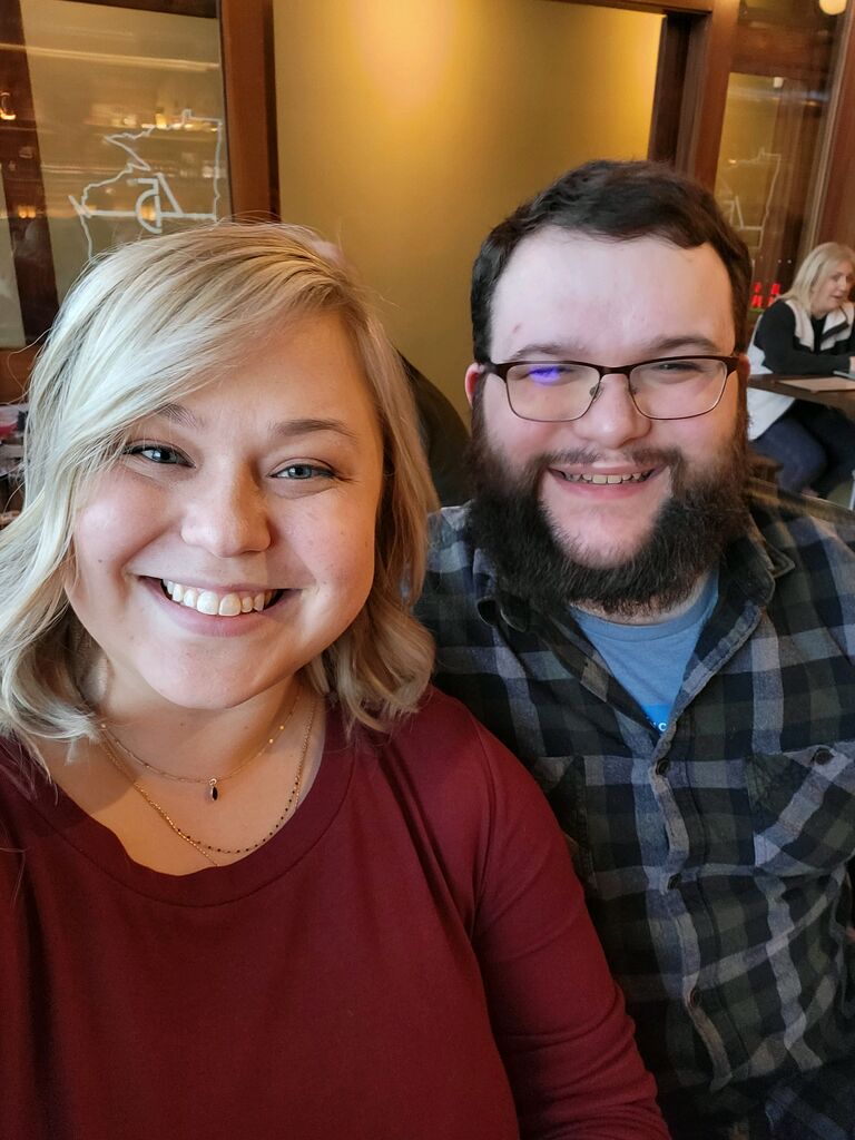 Celebrating our one year anniversary back in Stillwater, where we first met.