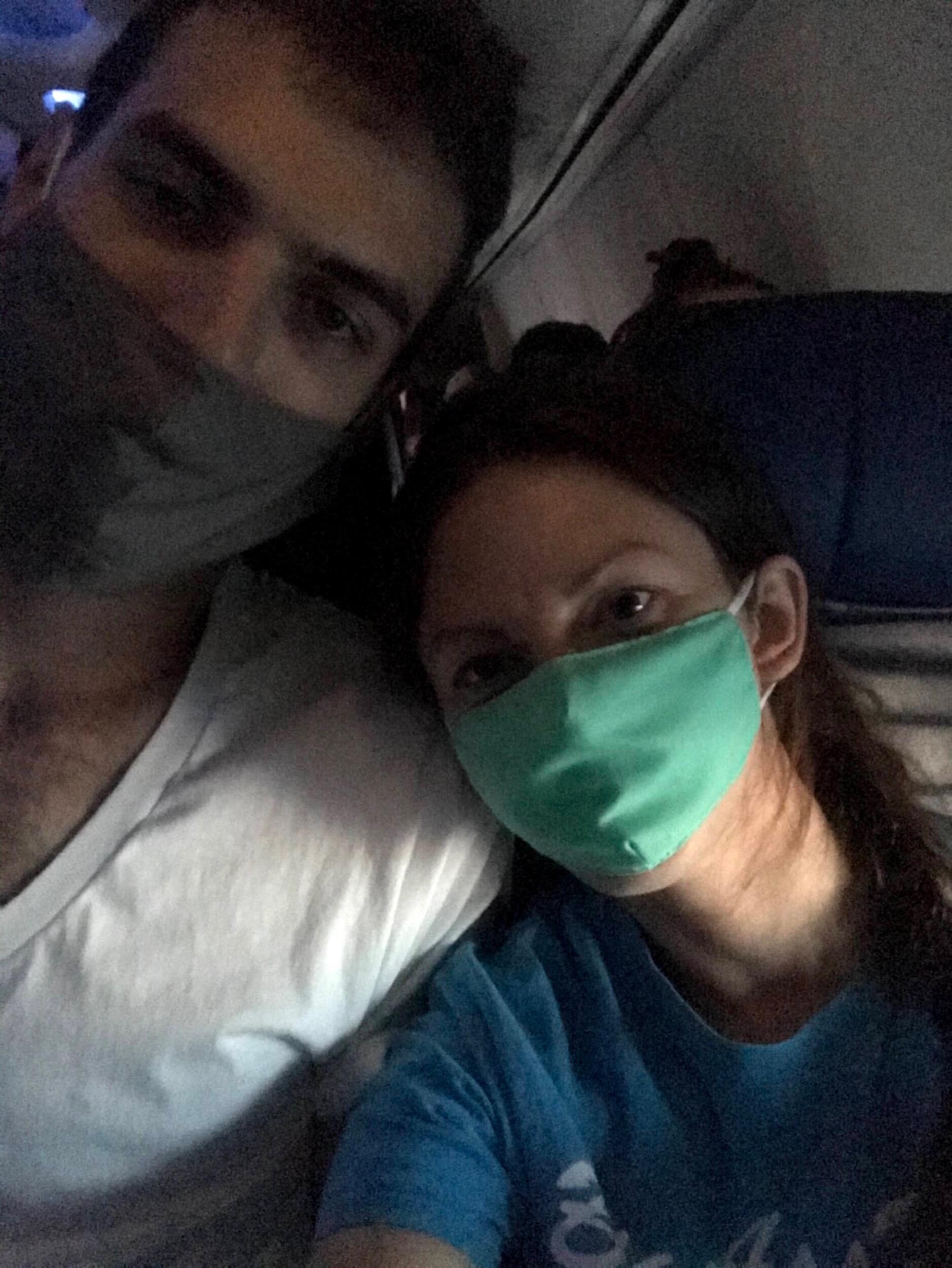 Took a trip out west, our first plane ride was....weird