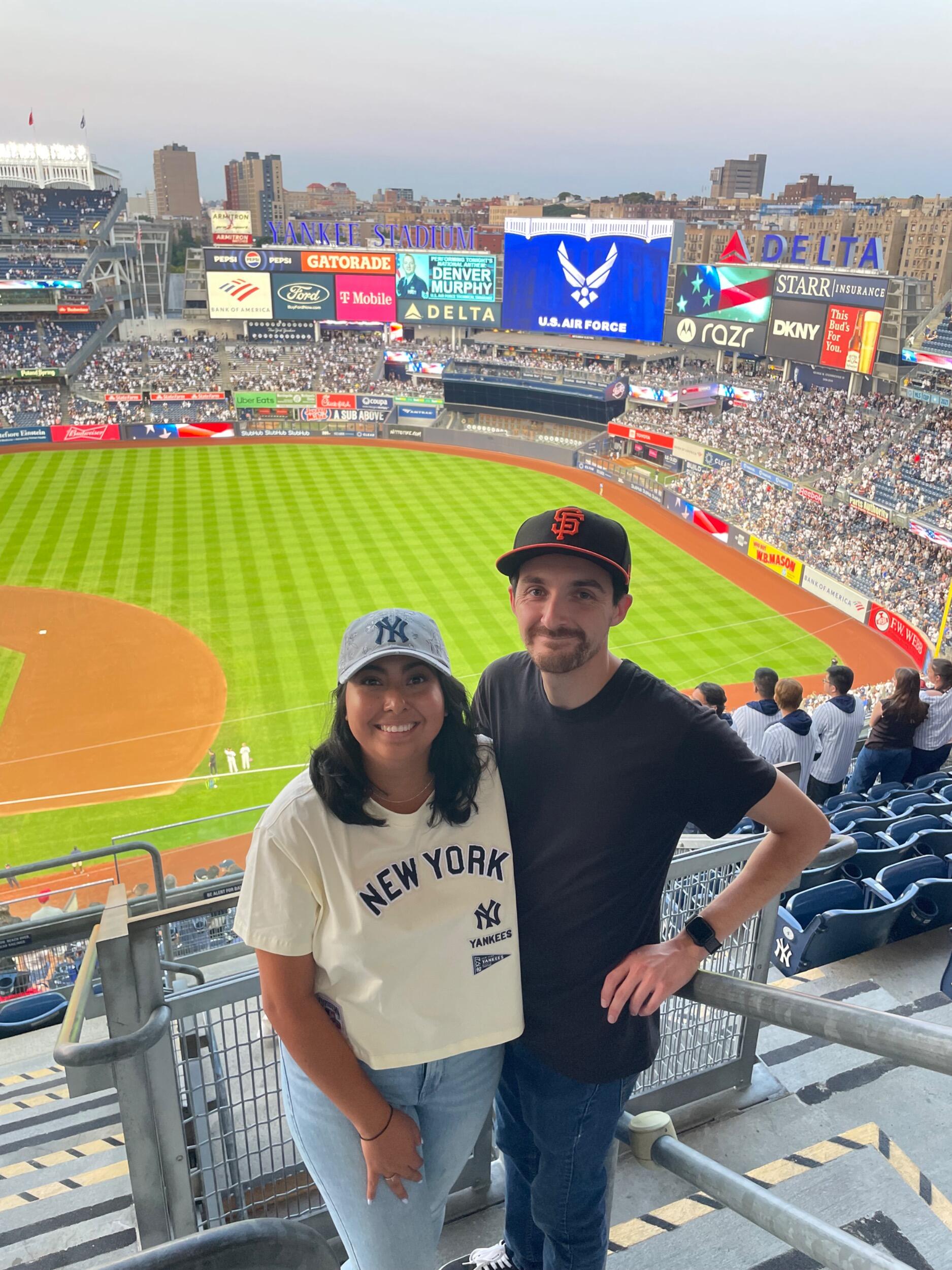 Our first yankee game