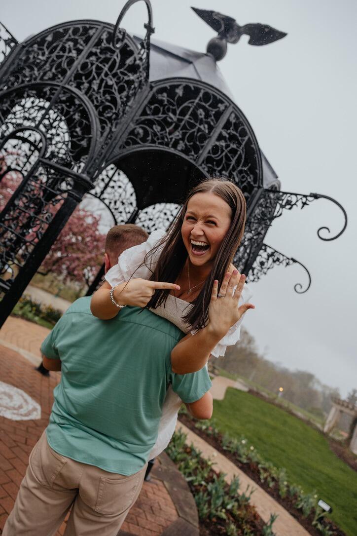 Engagement pictures back in Muncie! We loved getting to recreate some of our photos from when we got engaged. Minnetrista is now so special to us. 