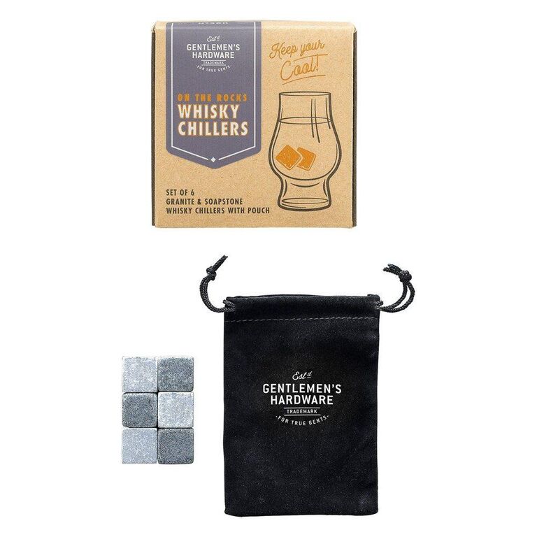 Whiskey chiller stones with pouch gift idea for groomsmen