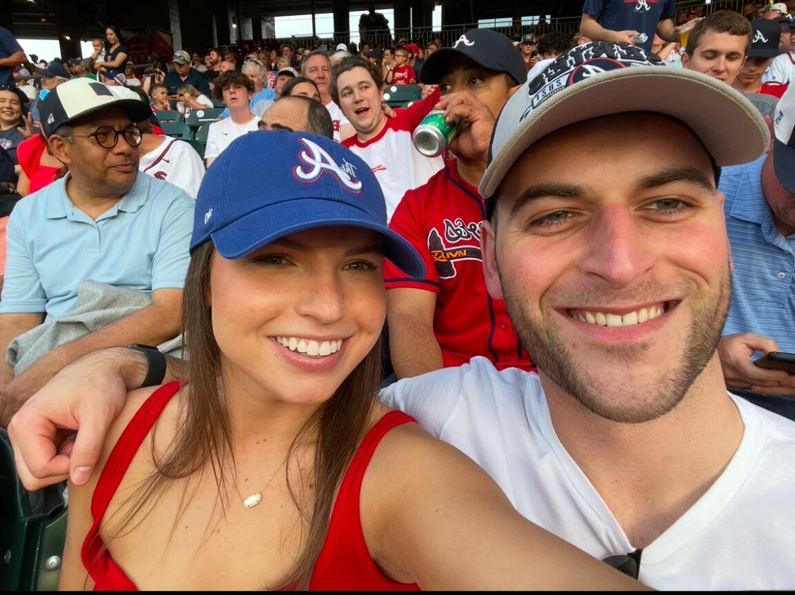 Our first Braves game.