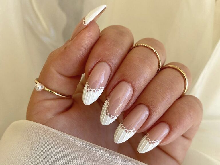 6. Chic and Simple Wedding Nail Ideas - wide 7