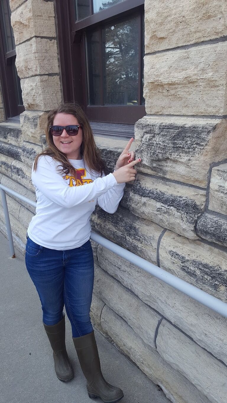 Wyatt helped Amber with her geology homework at Iowa State