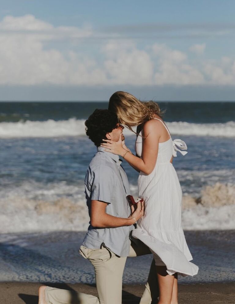 The big day! Alex could not wait to propose to Jolie!