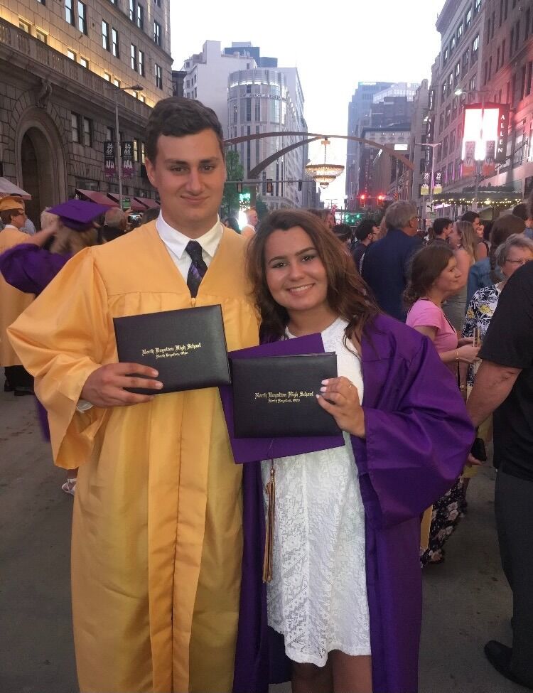 We graduated from North Royalton High School together. We continued our journey together at Kent State University the following fall.
