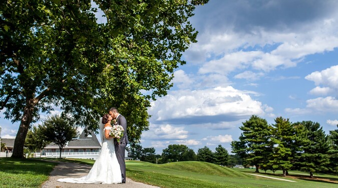 sachin and babi light blue dress Neutral Wedding at Springfield Country Club MA
