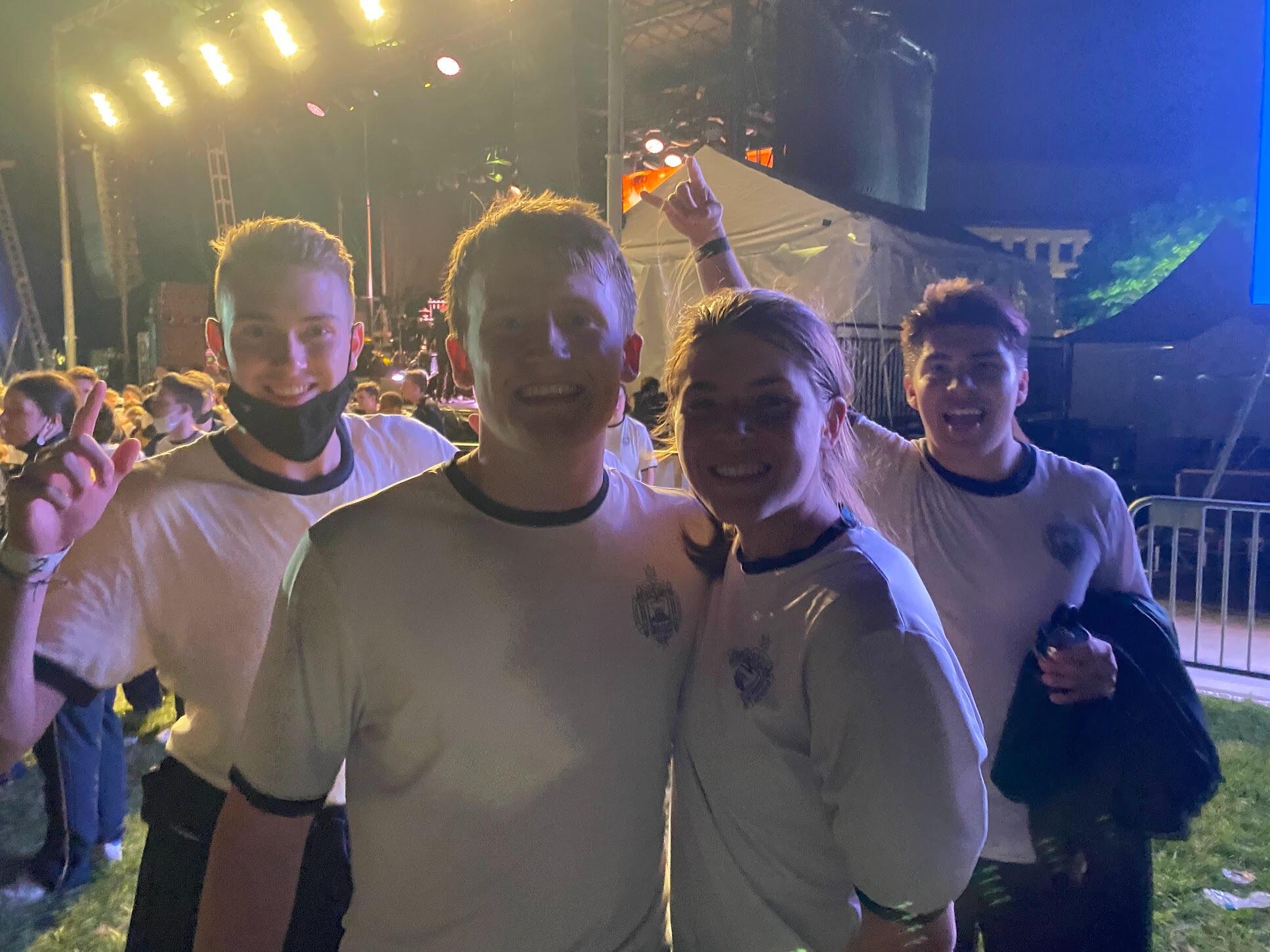 Andrew and Sara finished their plebe year by attending an on-base Pitbull Concert!