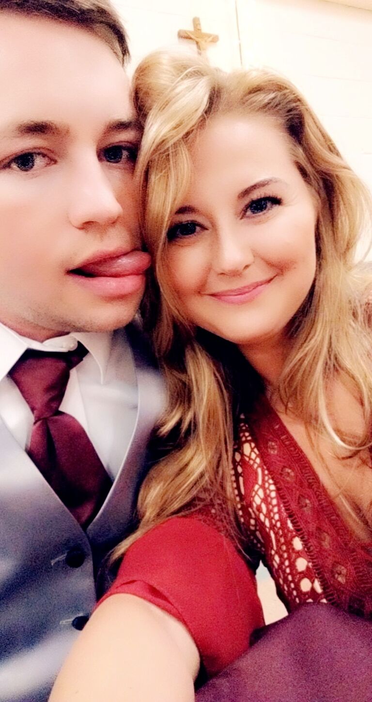 At our great friend's Wedding (shout out Zach and Kim!)