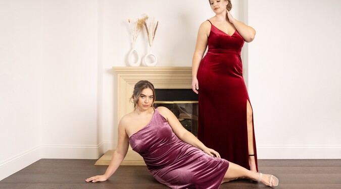 chinese dress ladies Ladivine 7469 Size 20,22 Royal Long Bridesmaids Dress Simple Slit Sati –  Glass Slipper Formals main image 0