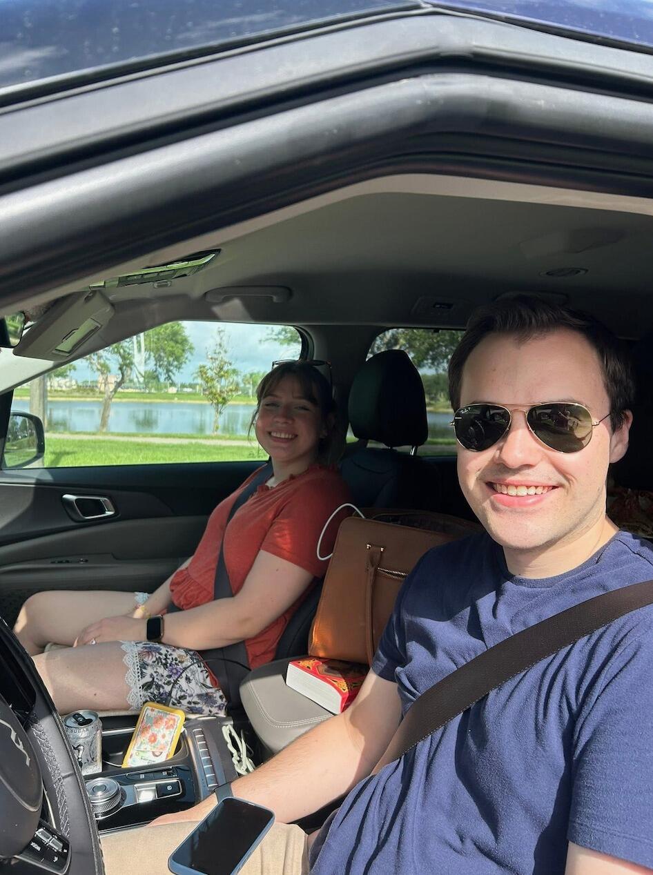 Michael comes down to Florida to help Natalie move to Virgina. The two drive Natalie's car with Mr. Minter driving the moving van.