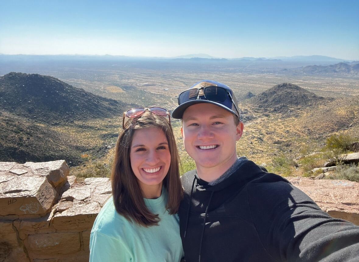 Dylan and Hailey took their first trip together out to Prescott, Arizona to visit Hailey's brother, Jake, and Dylan's Friend, Johnny. Since then they have traveled to San Diego, Santa Barbara, Nashville, Atlanta and Big Bear. 