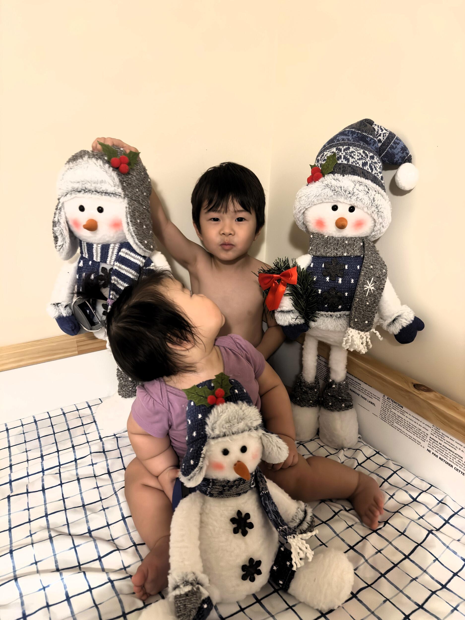 Brother and sister. Special bonding time. 