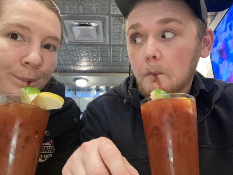 We love us some Bloody Mary's while waiting at the airport.