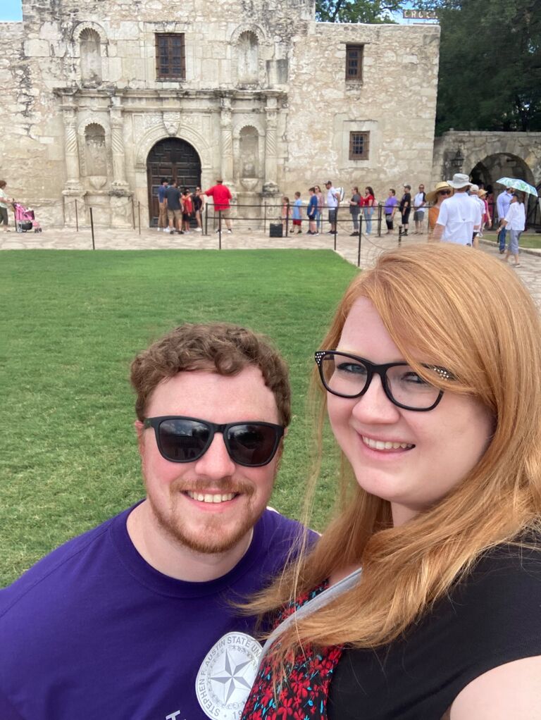 Checking out the basement in The Alamo!