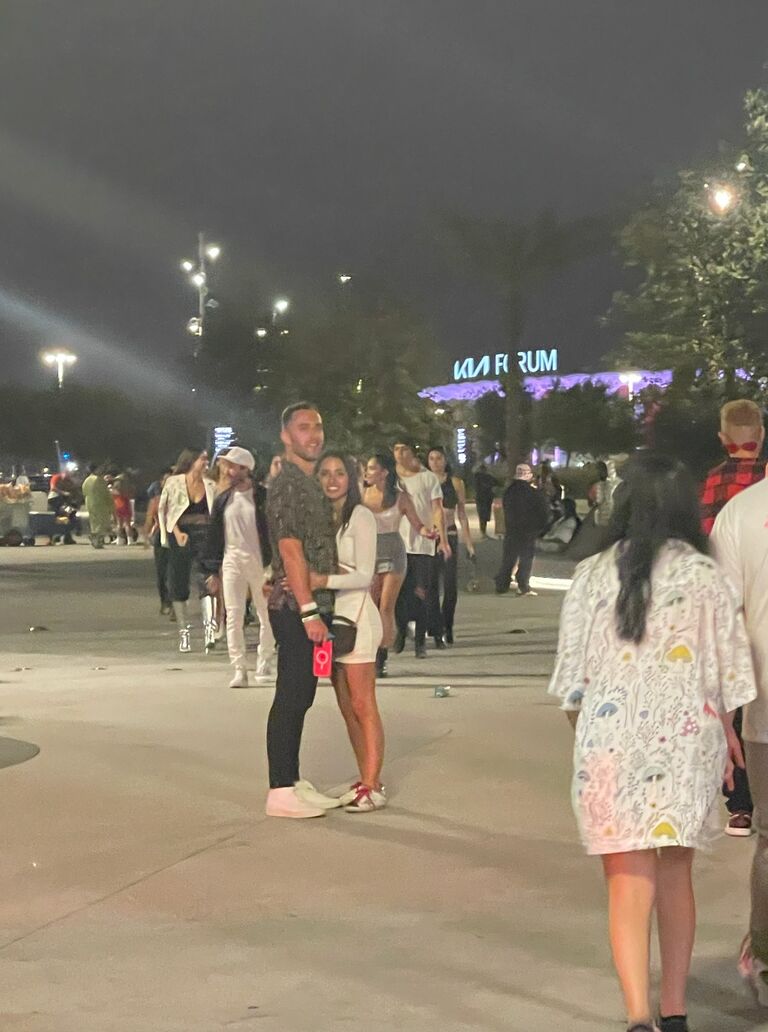 Our 1st picture together after Jared forced Eden to go to a Bad Bunny concert.