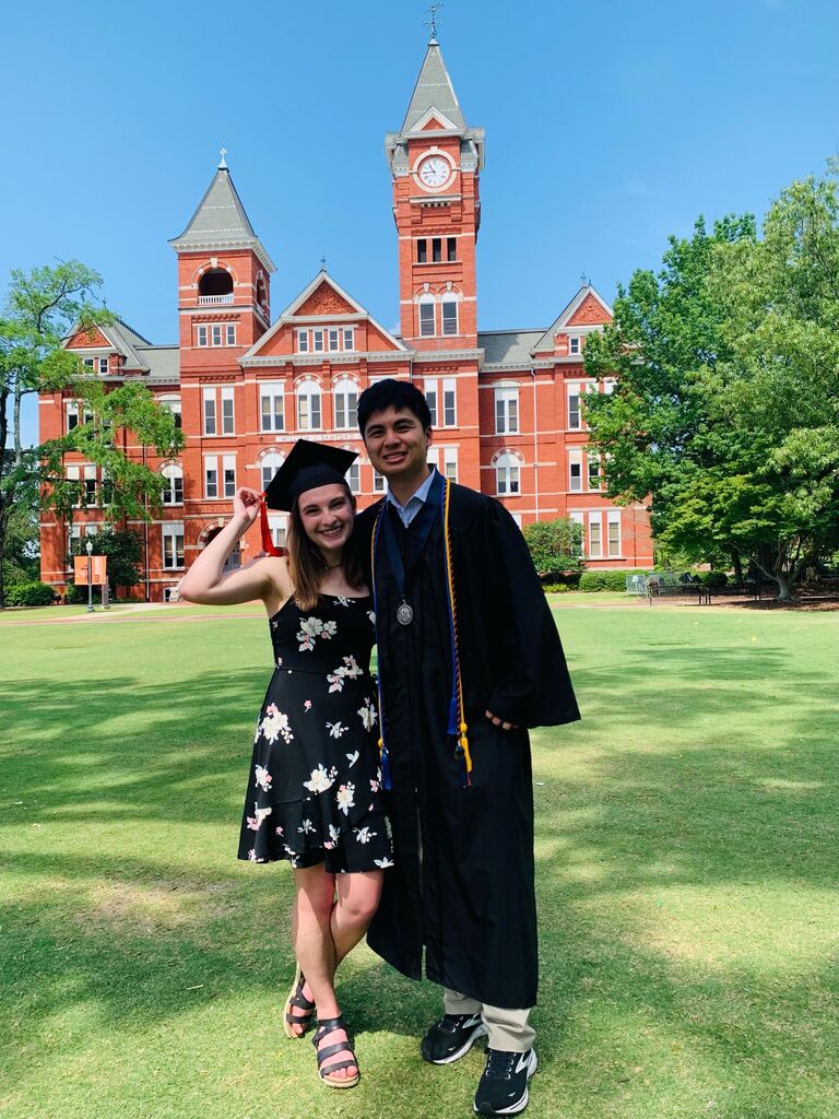 Graduations were the end of the long distance years-- Auburn graduation!