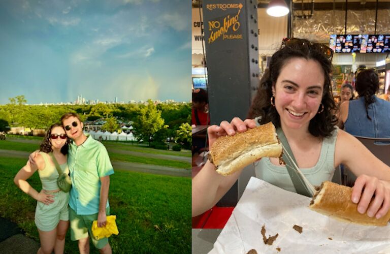 After Josh sat for the Bar Exam, we visited Philly for the first time! We saw our favorite artist, Maggie Rogers, in concert, and it was absolutely unreal: there was a rainbow before the show (you can kinda see in the photo), and she caught us off-guard by opening with our favorite song, "Anywhere With You." Lots of tears all around. 