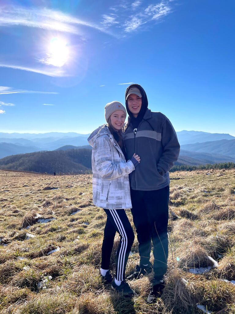 Hiking outside of Asheville!