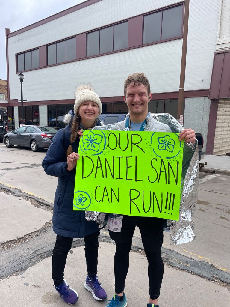 Daniel crushed the Eau Claire Marathon!