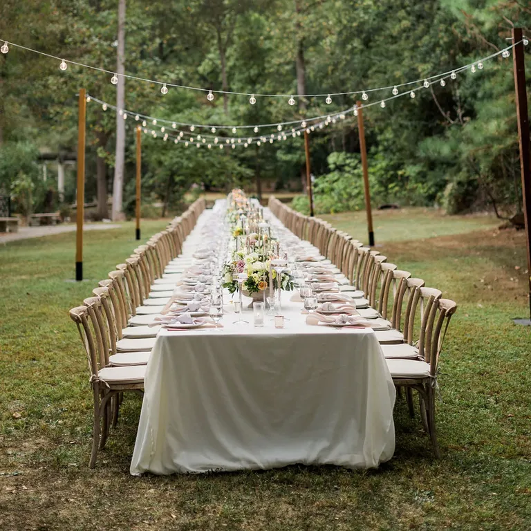 Long reception table, taylor swift themed wedding 