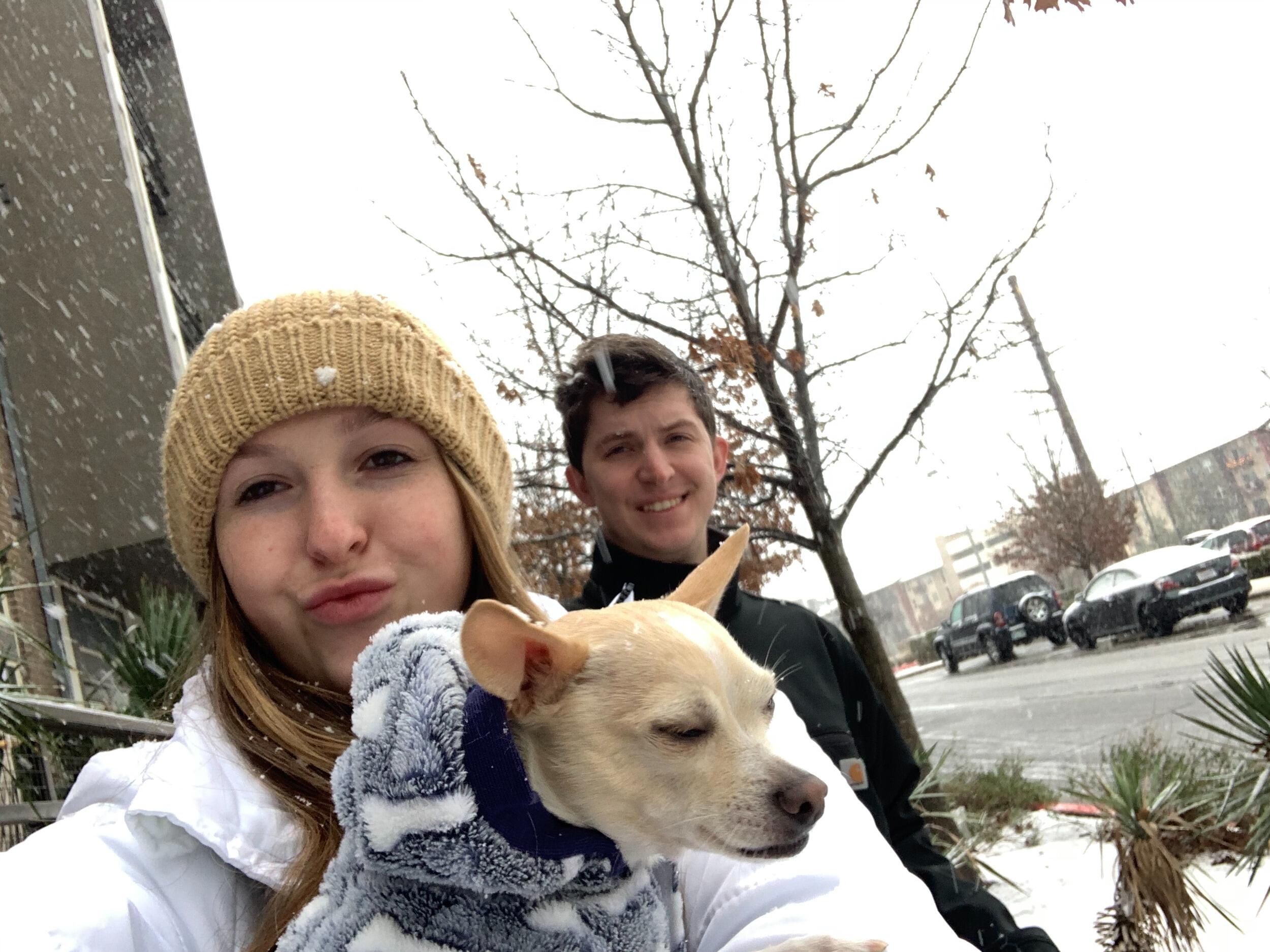 & the SNOW APOCALYPSE .... barely 