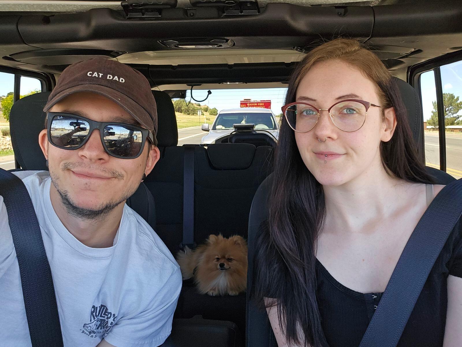 Going camping. 