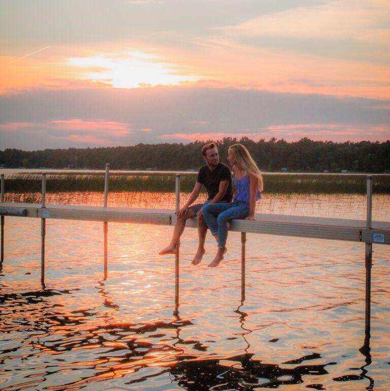 Thomas came to see Lizzy and visit Minnesota for the first time at the end of that summer. Even though Lizzy was still eating mostly liquids because of her recent jaw surgery, they still had a great time making memories on the lake. 