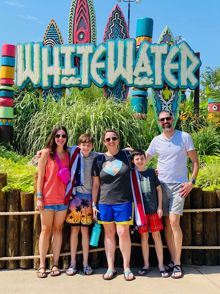 FIRST FAMILY VACAY! Our first vacation with the kids was a Whitsitt Family Vacation to Branson, MO, where we stayed at a lakeside resort, went boating, and spent a day at White Water water park.