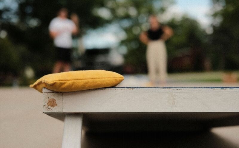 Fall party ideas - corn hole tournament