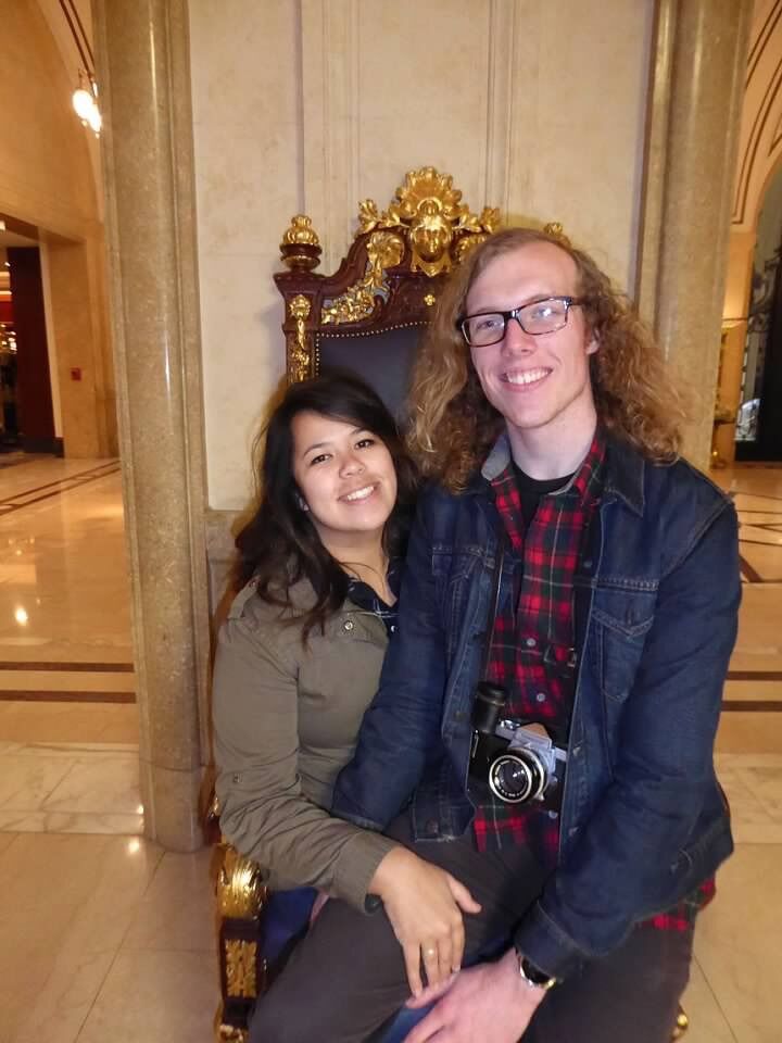 Jasmine and Rapunzel (Bailey) with his hair at its peak.
 