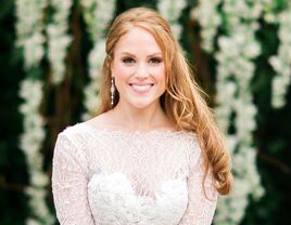 Bride smiling on her wedding day