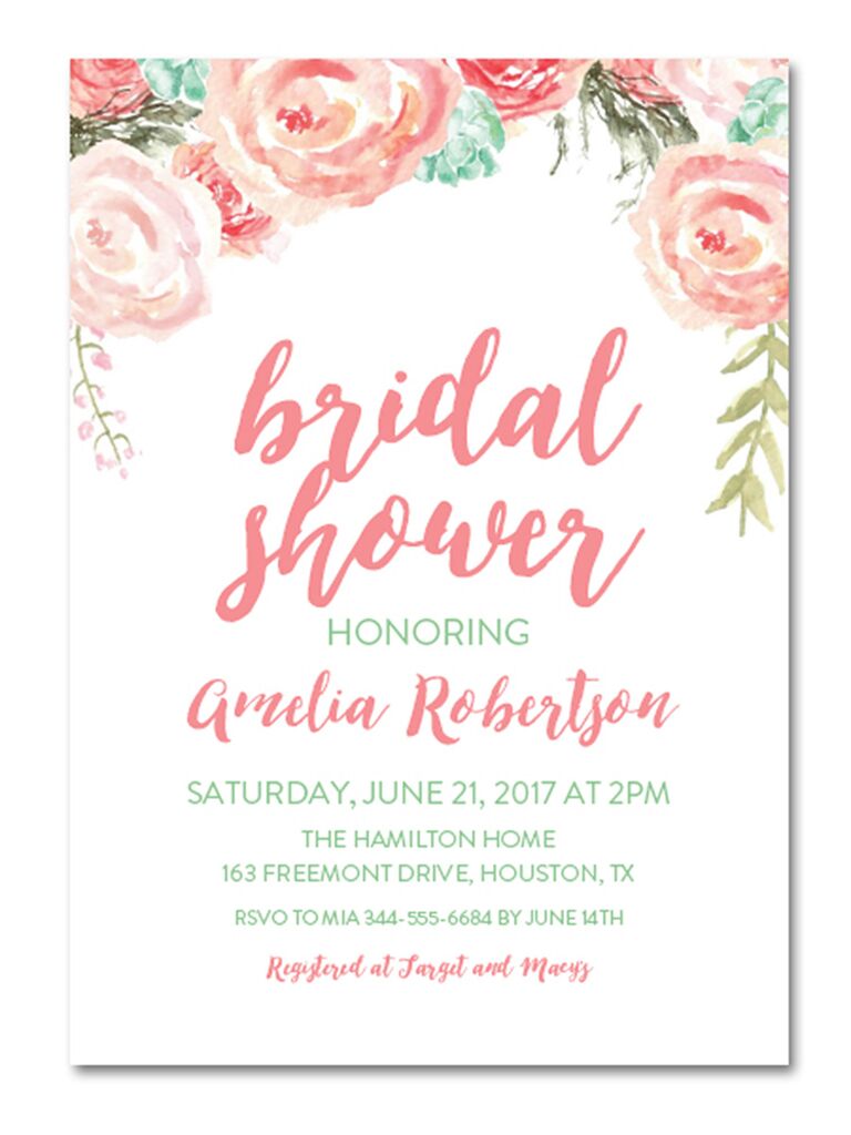 Printable Bridal Shower Invitations You Can Diy