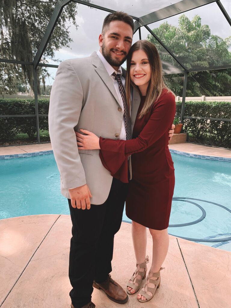Attending our first wedding together!